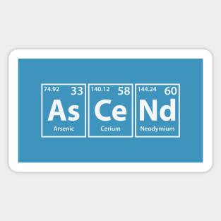 Ascend (As-Ce-Nd) Periodic Elements Spelling Sticker